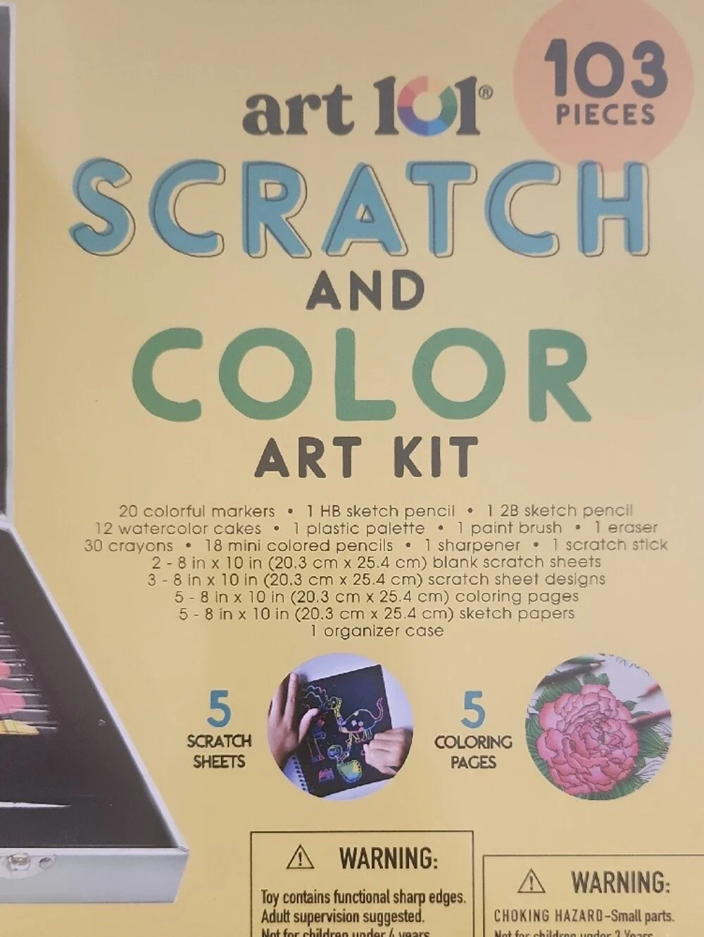 Scratch and Color Art Kit - Mint Green